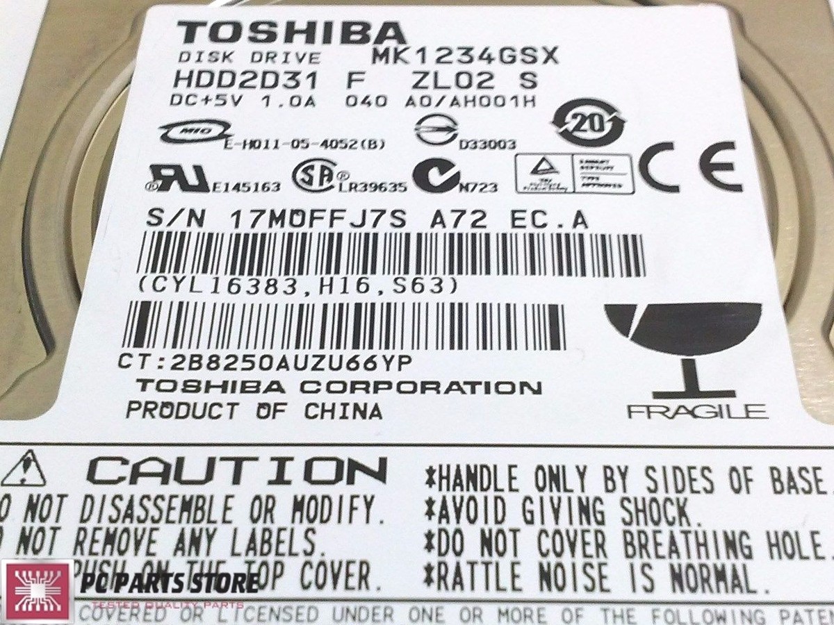 Toshiba 120GB 2.5