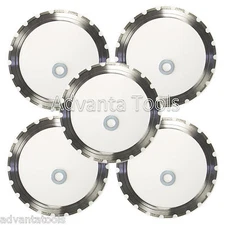 5PK 14" Diamond Ring Saw Blade & Drive Wheel for Husqvarna Partner Saws 