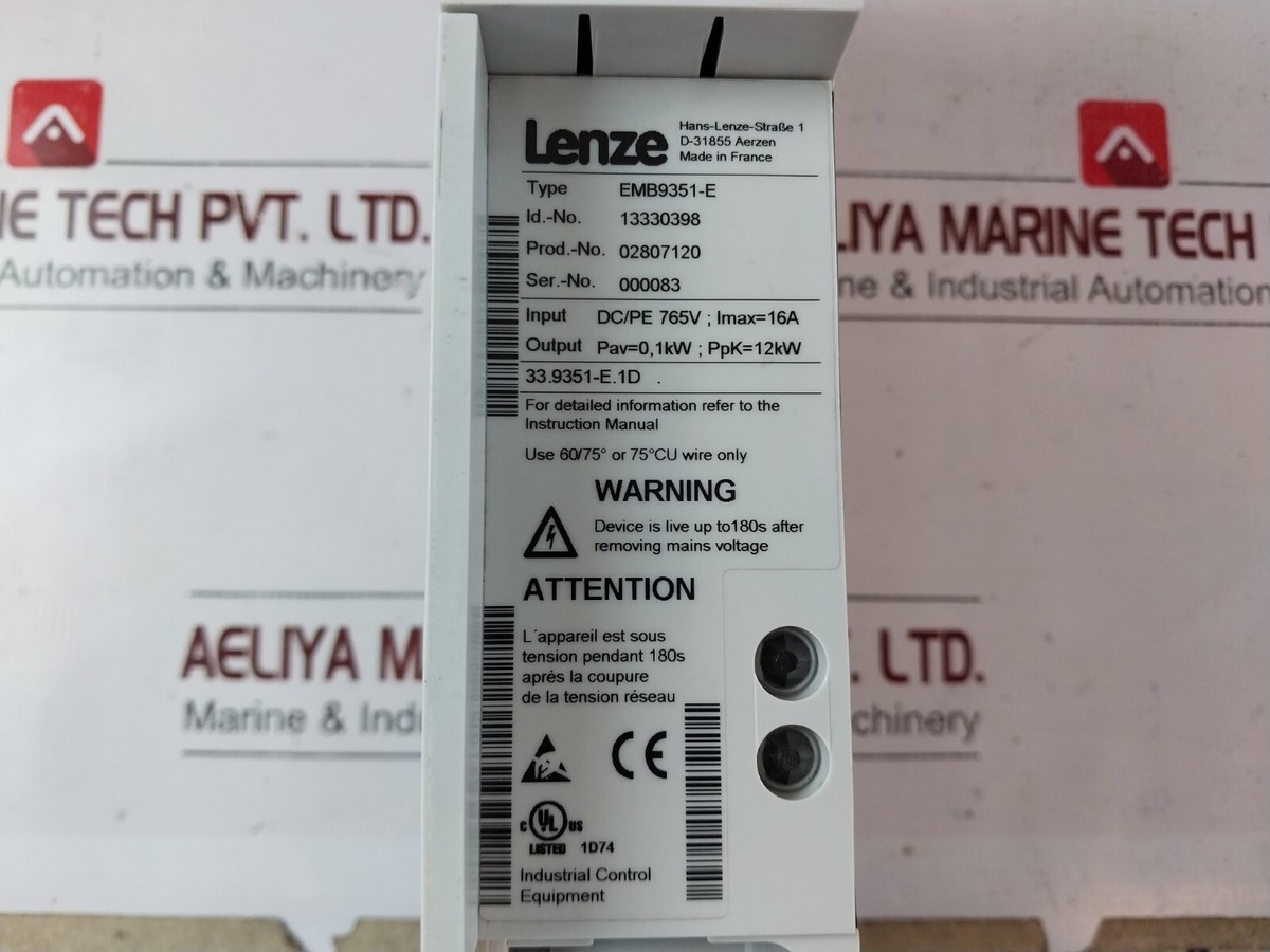 電源ユニット 6D030 LENZE EMB9351-E Brake Module Lenze emb9351-e brake module | eBay