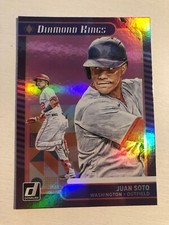2021 Donruss Pink Holo Parallel Juan Soto Nationals Diamond King 20