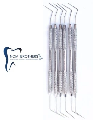NOMI BROTHERS 5 Dental Diagnostic PROBE Endo Explorer DG 16 Double Ended Instruments