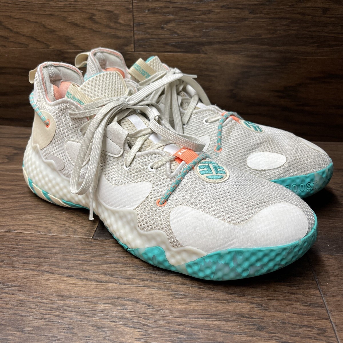 Adidas Boost James Harden Vol. 6 GW9031 The Bahamas Shoes Men's Sz