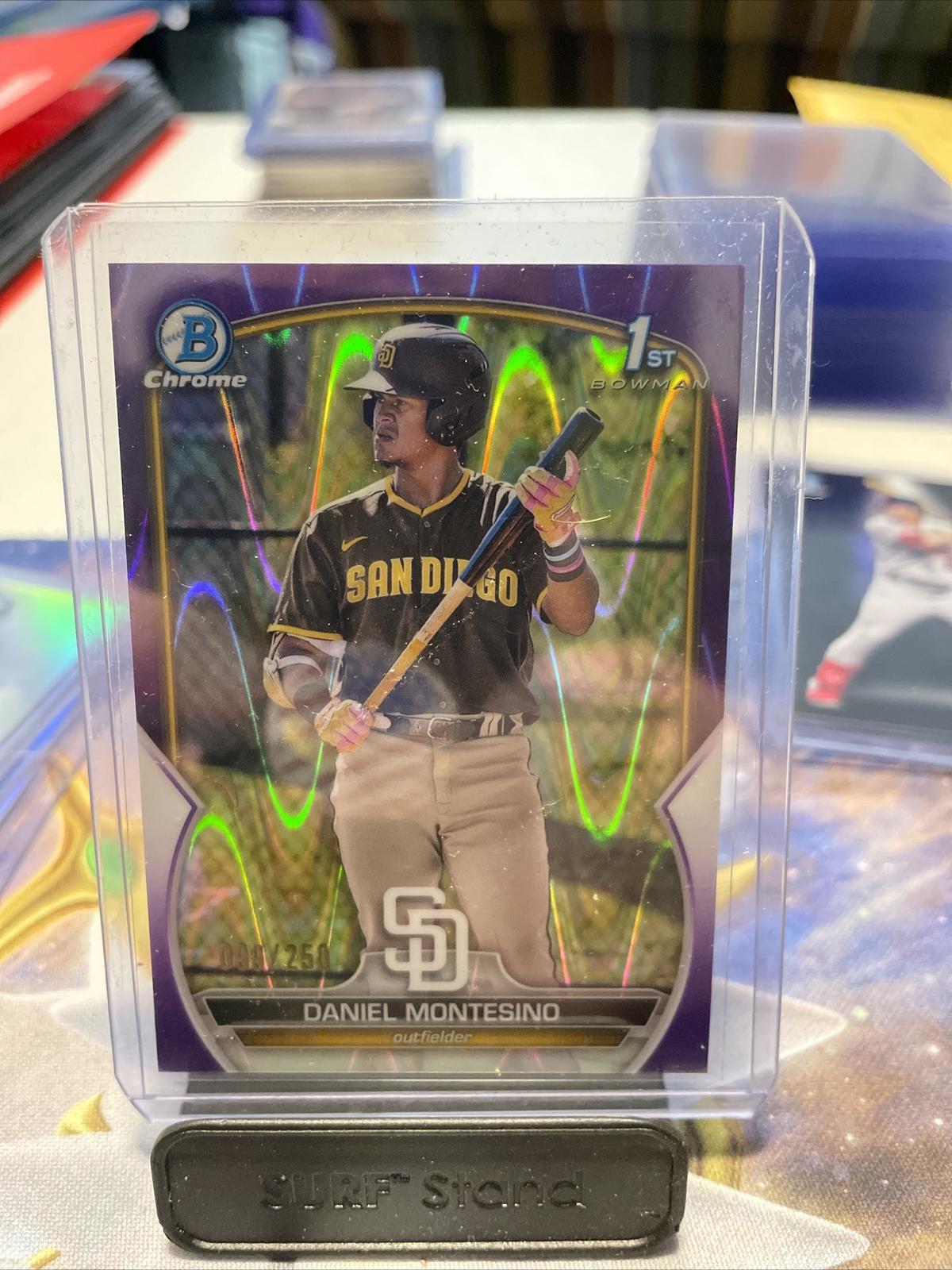 2023 1st Bowman Chrome Purple Refractor BCP114 Daniel Montesino 99/250