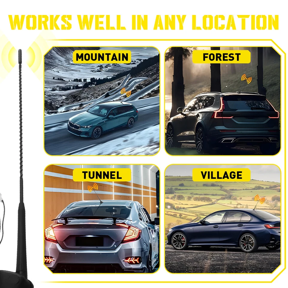 Aerial Antenna Roof AM FM Radio 8-98053048-0 fit Isuzu D-Max Dmax MUX MU-X 12-18 - image 4 of 4