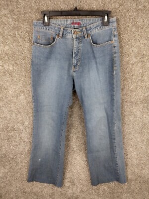 Jag Cropped Legendary Fit Jeans Women Sz Light Blue Mid Rise