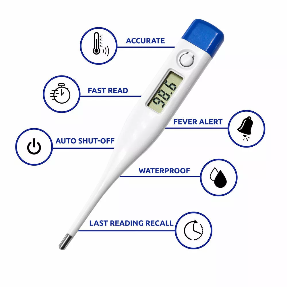 Thermomètre Médical pour la fièvre, Thermomètre oral ou rectal à