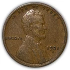 1921-S Lincoln Wheat Cent Choice Very Fine VF+ Coin #25248