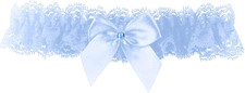 Blue Garters for Bride Wedding Garter Set for Bride Bridal Garter Leg Thigh Blue