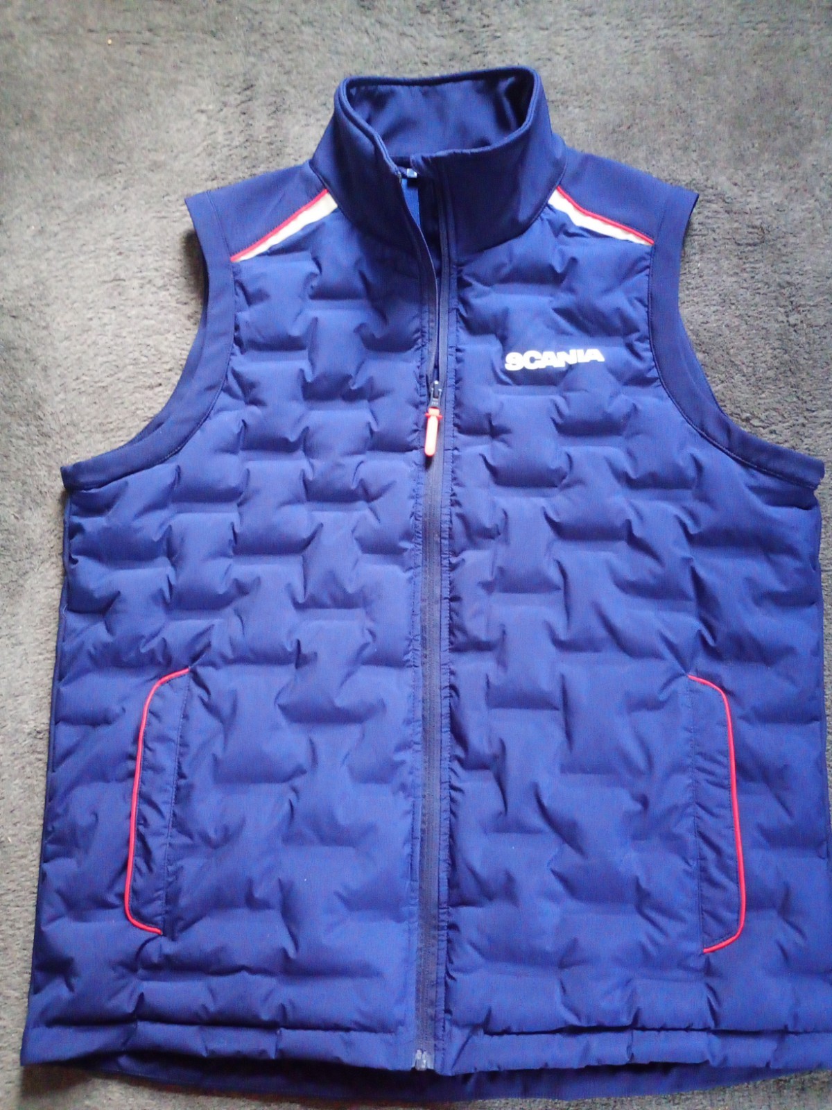 Scania Body Warmer Gilet Jacket Size L Large Blue