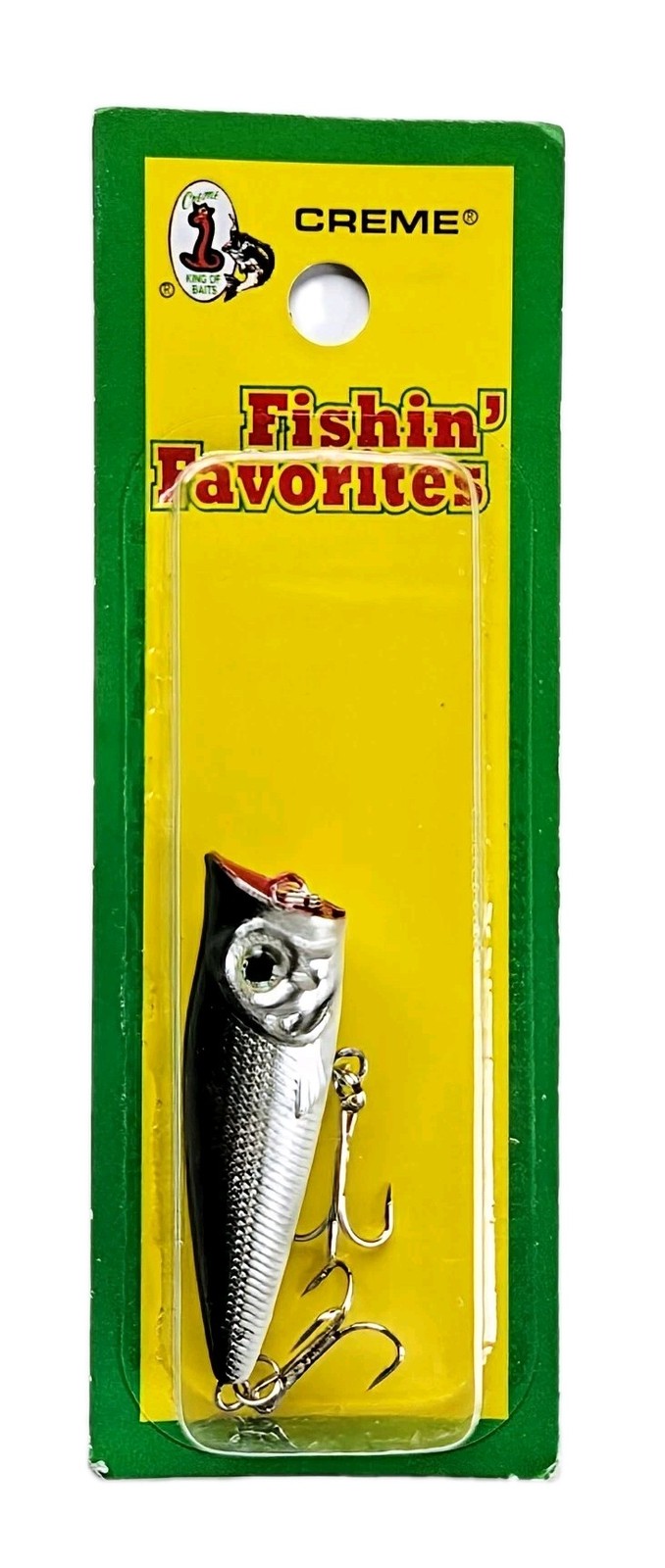 (Set of 2) Creme Lures Topwater Poppers 1/8 oz 2 Inches 2 Colors In Set New - Image 4