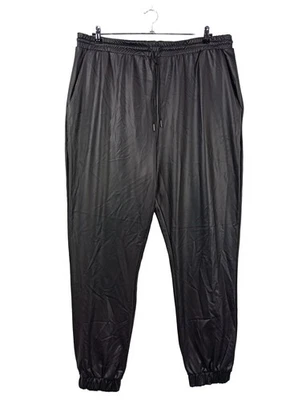 ASOS DESIGN Pantalon taille haute Dames Pantalon T EU 48 noir style décontracté - Photo 1/4