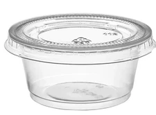2oz 1000 Sets of sauce Cups with Lids, Condiment Containers, for Salad Dressing