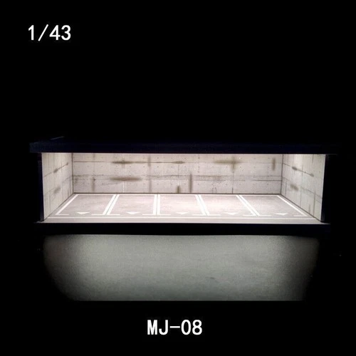 1/43 Diorama Auto Garage Modell Beleuchtung Stadt Parkplatz Szene Display Modell - Bild 41 von 42