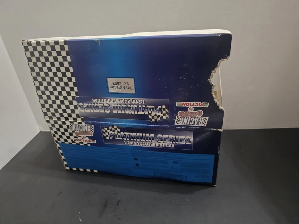 1996 #10 DAVE BLANEY 1:24 ACTION SPRINT CAR Damaged Chewed Box  - Image 2 of 2