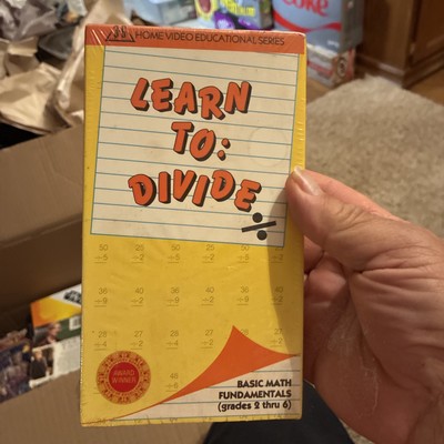 Learn to: Divide - home video educational series VHS Cassette Tape - New