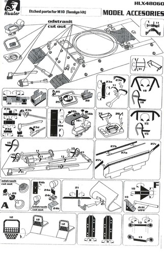 Hauler Models 1/48 M10 TANK DESTROYER Photo Etch Detail Set - Picture 5 of 6