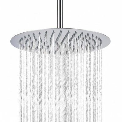 Regenbrause 30cm Edelstahl Duschkopf Hochdruck Chrom, Wandmontage