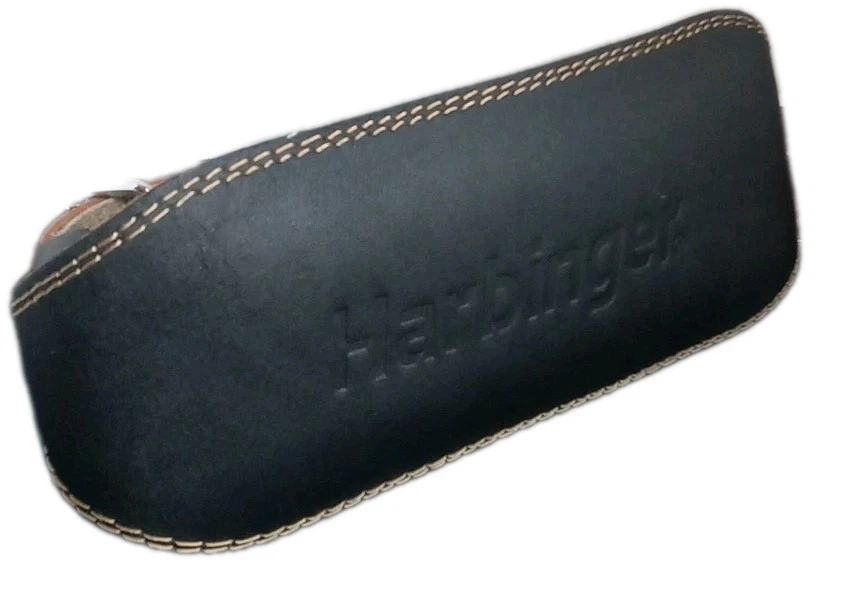 Cinturón de levantamiento de pesas Harbinger de cuero acolchado de 6" talla mediana Foto 2 de 4