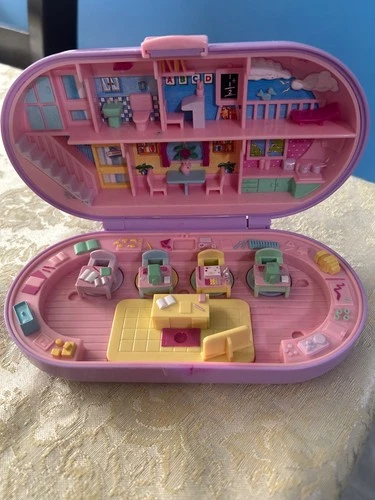 1992 Vintage Polly Pocket School Stamper Set Bluebird Toys INCOMPLETE Purple