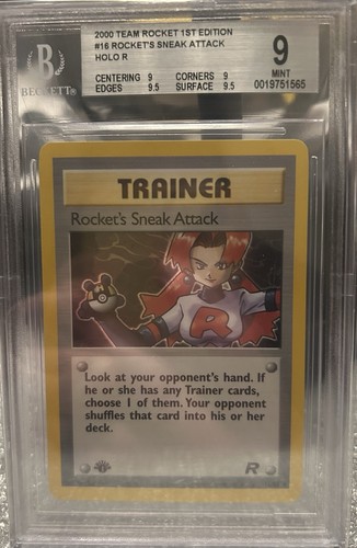 Rocket's Sneak Attack (1st Edition) graded BGS 9 for sale on eBay