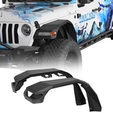 11.2-in Wide Flat Front Fender Flare Fit 2018-2026 Jeep Wrangler Jl Gladiator Jt 11.2-in Wide Flat Front Fender Flare Fit 2018-2026 Jeep Wrangler Jl Gladiator Jt