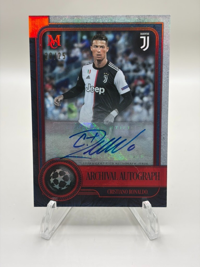 Cristiano Ronaldo Auto 2019-20 Museum Collection UCL Archival Autograph Red /25