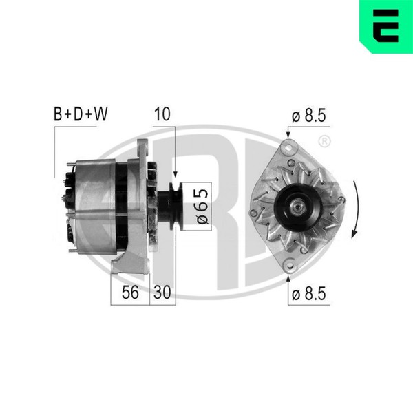 Lichtmaschine Generator Lima ERA 210722A FüR Opel 14V Vectra J89 Omega Caravan-image