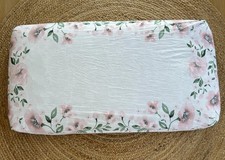 Pottery Barn Crib Sheet Set Floral Sheets Nursery Decor 100 Organic Cotton
