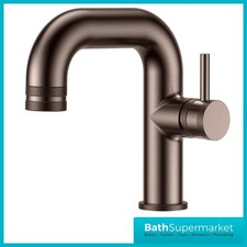 Side Lever Mono Basin Mixer Tap Chrome Black Brass Bronze 2 Handle Options
