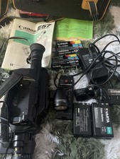Canon Canovision 8 E57 Kit 8mm Video Camera w/ Batteries Case Remote Tapes READ