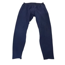 Patagonia 100% Capilene Mens Large Blue Base Layer Long Johns Thermal Pants USA