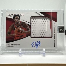 2017-18 Immaculate OG Anunoby On Card Patch Auto RPA RC BLACK BOX 1/1 SSP