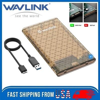 2.5'' HDD/SSD Hard Drive External Enclosure Case Read USB 3.0 to SATA Max 4TB