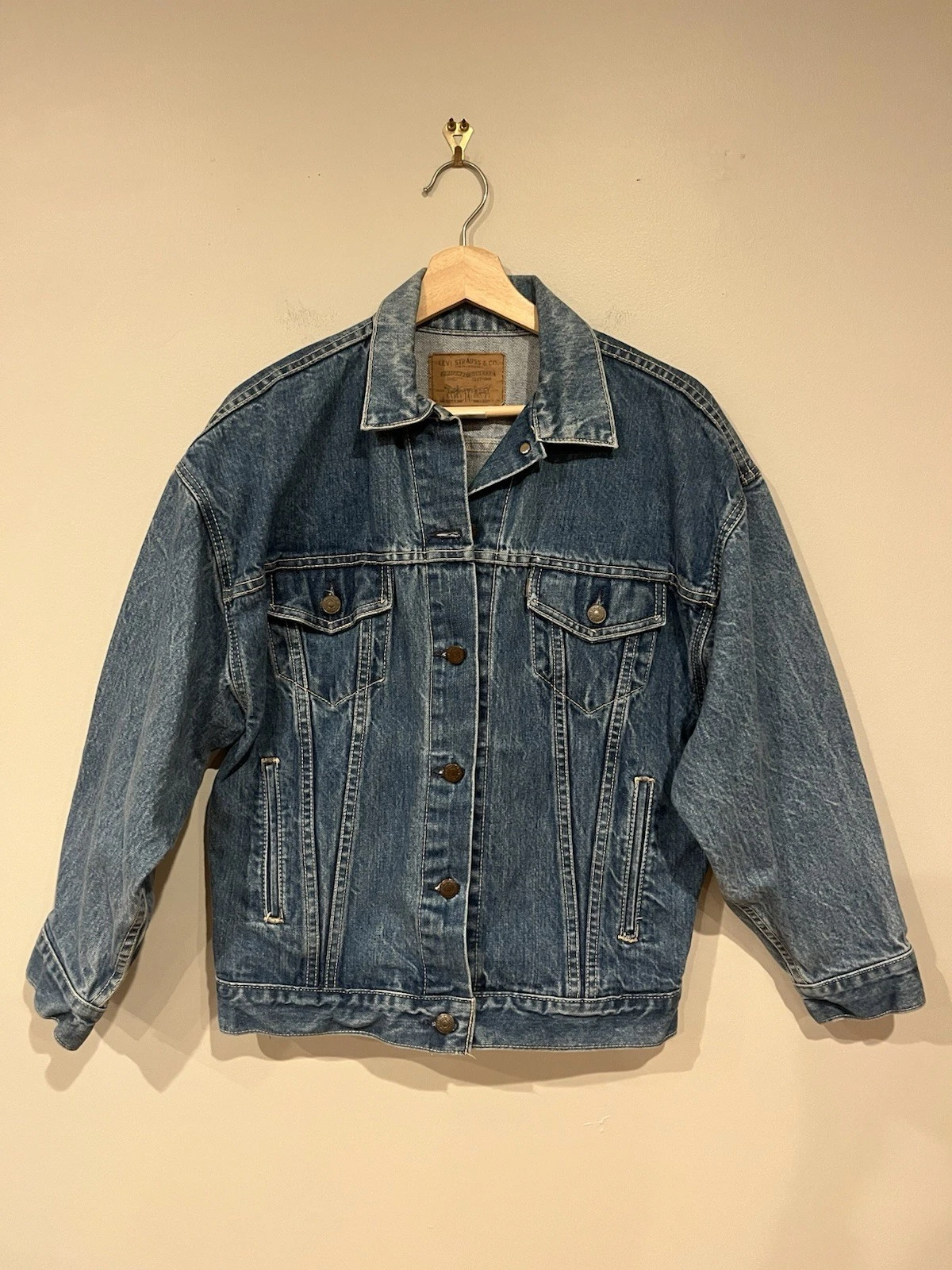 Vintage Levi’s Denim Jean Jacket Blue Men’s Oversize Small S