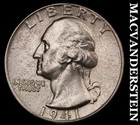 1941 Washington Quarter- Silver Choice Gem Brilliant Uncirculated Luster #i8030