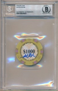 ALEXA BLISS WWE SIGNED AUTOGRAPH LAS VEGAS POKER CHIP BGS AUTHENTIC AUTO BAS SP