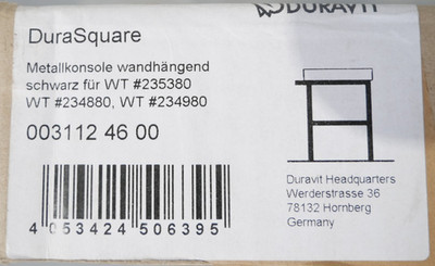 Duravit DuraSquare Metallkonsole | mit Handtuchhalter | 31124600 | OVP