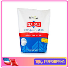 Redmond Real Salt 10 Lb Bag- Natural Unrefined Gluten Free, Fine Sea Salt, 10lb