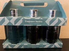 Marks & Spencer Fragrance Society Bath & Shower Gel Trio Gift Set 3 x 265ml Blue