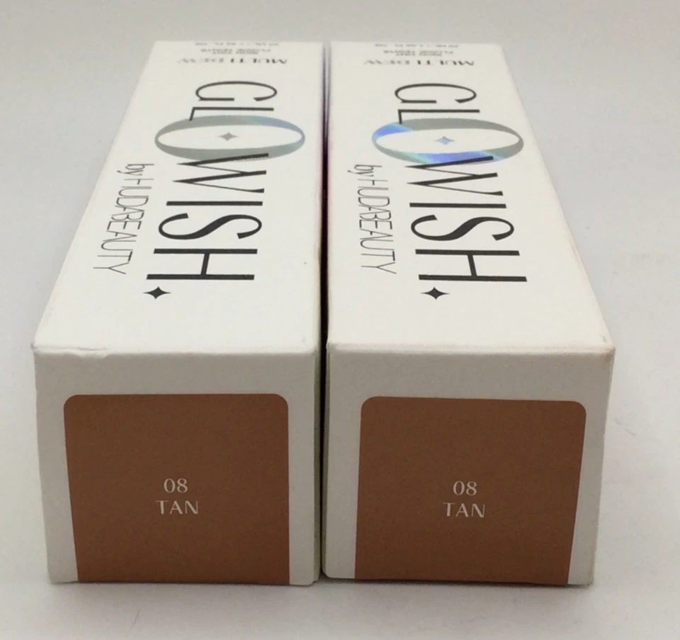 GloWish by Huda Beauty Multi Dew Skin Tint, 08 TAN, 1.35 oz, New, 2/PACK - Image 2 of 3