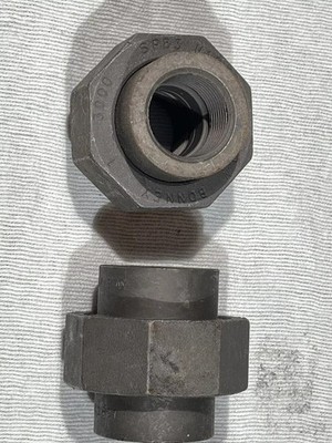 Qty 2 BONNEY FORGE 1  SP-83 UNION CLASS 3000 SP83 SA/A105N