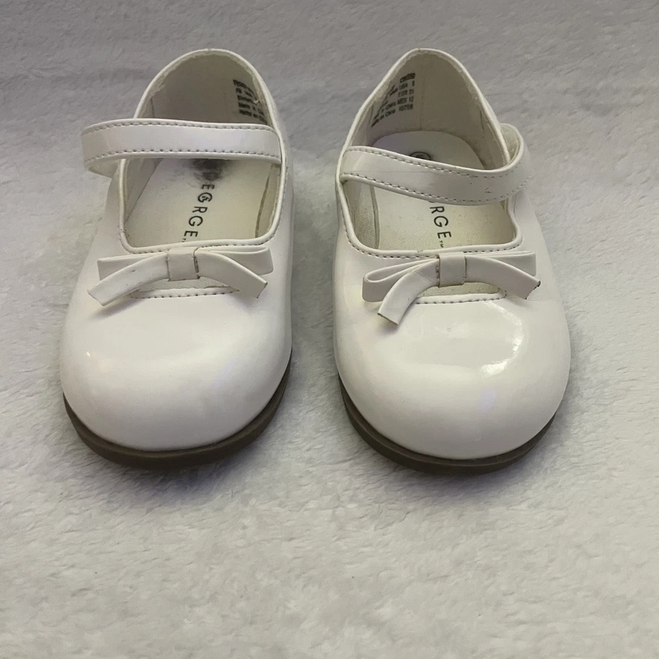 George винтажный Baby девочки белый платье туфли Peggy Sue размер 5 - Изображение 2 из 4