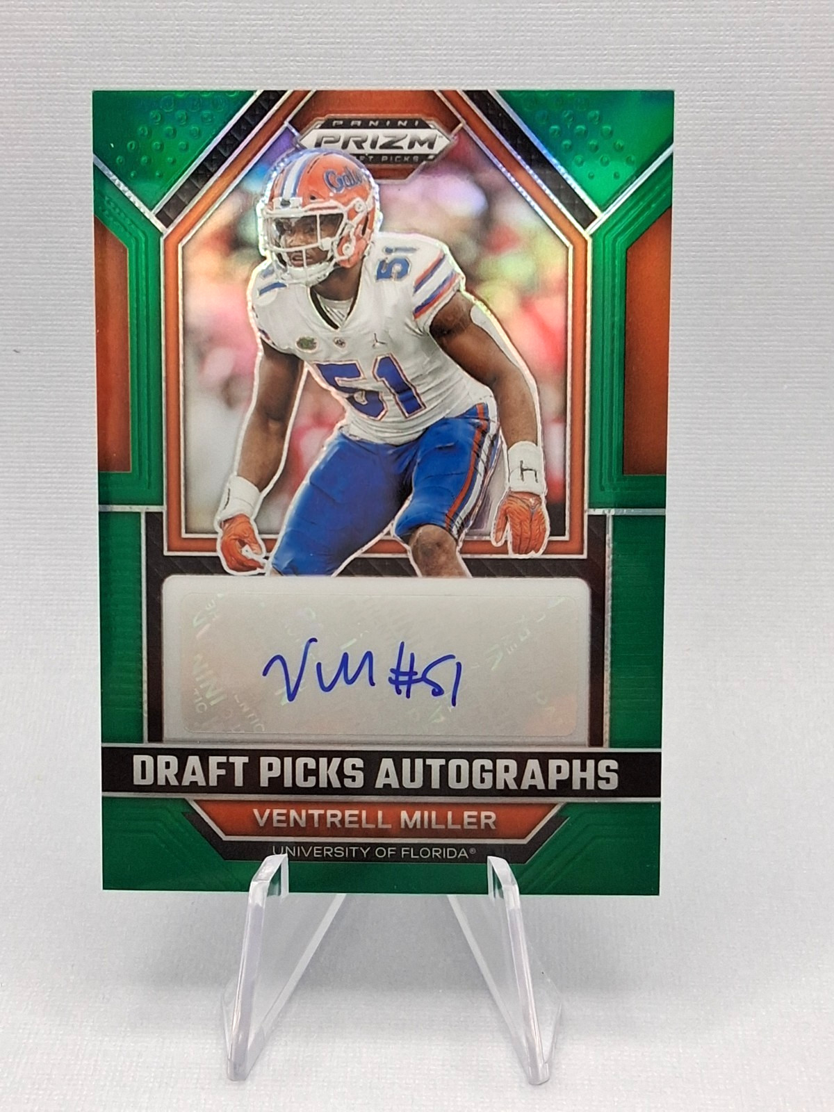 Ventrell Miller Panini Prizm Draft Picks Draft Picks Autographs #DPAVEM Green