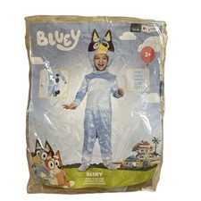 Bluey Costume Kids Character Blue Jumpsuit Headpiece Halloween Toddler 2T SP