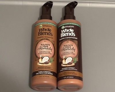 Garnier Whole Blends Taming Coconut Oil & Cocoa Butter Shampoo Conditioner Set