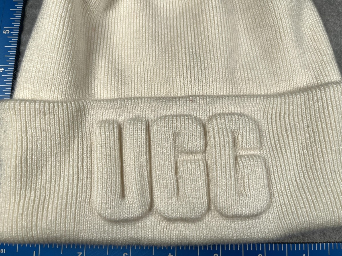 UGG Off-White Ribbed Cuff Beanie Chunky Rib Beanie Hat by UGG - 62,95 € main image 3