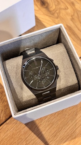 Michael Kors Lennox Chronograph Gunmetal Stainless Steel Watch - Picture 1 of 4