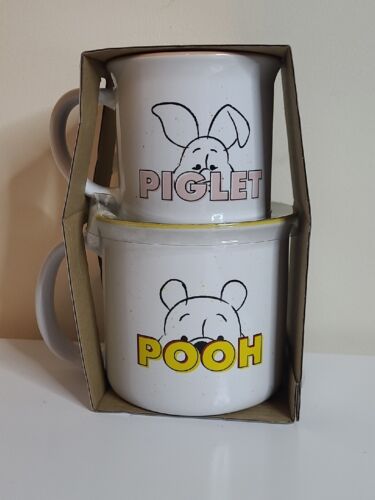 Disney Winnie the pooh & Piget Big and Little Parent/Child Mug Set Double Sided - Picture 1 of 7