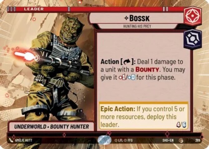 Bossk - Hunting His Prey - Hyperspace #289 Star Wars Unlimited Shadows of the Ga