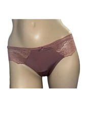 Victoria s Secret Dream Angel Panty Lace Thong Low Rise Size Medium Brown New